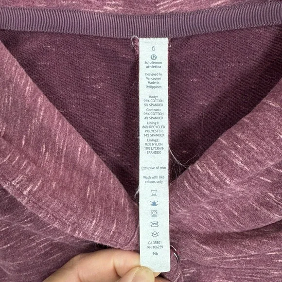 Lululemon Find Your Center Wrap Hoodie Berry Rust Red Womens 6 Athleisure - Picture 2 of 10